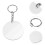 1 Set Transparante Sleutelhanger Met Sleutelringen Diy 4