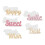 5Pcs Blessing Words Resin Silicone Mould Letter Shape Silicone 1