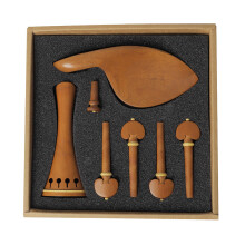 1 Set Vioolstootstuk Kinnestut Pinnen Endpin Kit Jujubehout