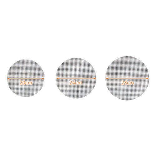5 Herbruikbare Rond Siliconen Stoommat 24 Cm 1