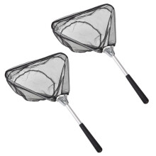 2 Unidades Mini Red Triangular Plegable Para Pescado 50 Cm Negro