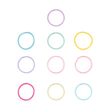 200 Unidades Elásticas Para Bebé Colores