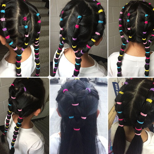 200 Unidades Elásticas Para Bebé Colores 1
