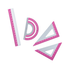 Multiple Functional Aluminum Ruler Set Creative Design-Red