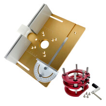 Router Table Insert Plate for Woodworking Manual Lifting,-Gold