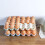 Fridge Egg Organizer Wheat Fiber PP Material, Space Saving Storage Container For Refrigerator, Fits Standard Eggs 4