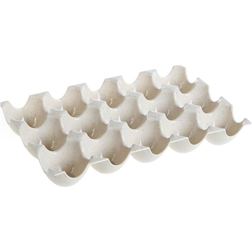 Fridge Egg Organizer Wheat Fiber PP Material, Space Saving Storage Container For Refrigerator, Fits Standard Eggs 2