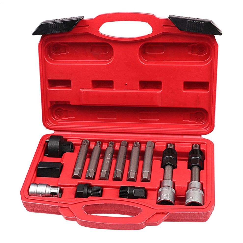 Alternator Pulley Removal Tool Kit With Heavyduty Steel And Nonslip Handle For Cars And Trucks 9067246217464