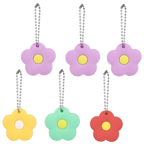 6 Pezzi Copritasti In Silicone A Forma Fiore Per Chiavi