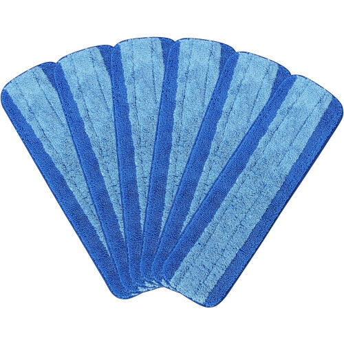 Panos de esfregão de microfibra reutilizáveis, pacote com 4 unidades, 45 cm (18 polegadas), perfeitos para substituir esfregões Bona, microfibra