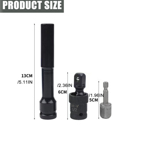 1/2'' Reinforced Power Nut Driver Set for Impact Drill Quick 2