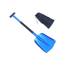 Metal Snow Shovel With Space Saving Design Sand and Soil-Blue