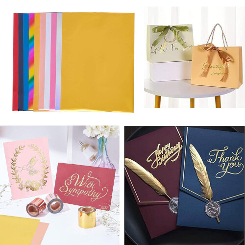 50 Sheets A 4 Transfer Foil Paper Multifunctional-Mattee gold 2