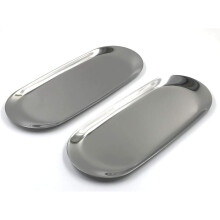 Decorative Tray for Bathroom Vanity, Stainless Steel with Mirror Polished Finish, Durable & Beautiful Multi-functional Use Metal Organizer for Towels