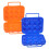 Egg Protection Box 2 Pack Camping Egg Holder Plastic ABS Blue Egg Carton Organizer For Refrigerator Container 1