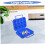 Egg Protection Box 2 Pack Camping Egg Holder Plastic ABS Blue Egg Carton Organizer For Refrigerator Container 2