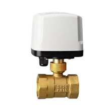 Waterproof Motorized Ball Valve 3Wire 2Control Brass Electric Ball Valve DN25 Big Torque Metal Motor For Water Gas Oil