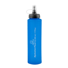 Sports Squeeze Bottle 500ml, Soft Collapsible Flask, Wide Mouth Water Bottle Lid, Gym Outdoor Fitness Bottle For Men