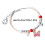 Längenverstellbares Armband mit-Schwarz 4