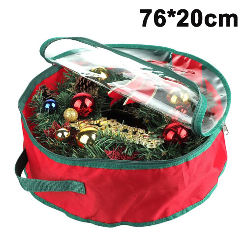 Festive Wreath Storage Solution, Enhances Your Decorative Experience With Dust Proof Container For Safe Keeping 1