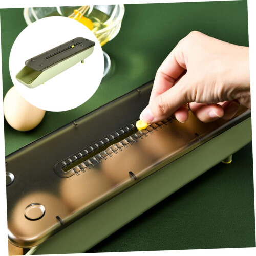 Egg Crate Groove Design Sturdy Plastic Egg Box For Kitchen Refrigerator Storage 2