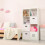 Leather Foldable Cube Storage, High-quality Workmanship with Thickened Cardboard, Dual Plastic Handles for Stability, Foldable & Versatile, 4 Pack 5