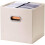 Leather Foldable Cube Storage, High-quality Workmanship with Thickened Cardboard, Dual Plastic Handles for Stability, Foldable & Versatile, 4 Pack 3