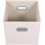 Leather Foldable Cube Storage, High-quality Workmanship with Thickened Cardboard, Dual Plastic Handles for Stability, Foldable & Versatile, 4 Pack 2