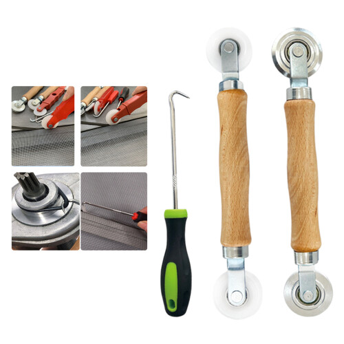3Pcs Professional Screen Tool, Window Screen Spline Roller Tool 1