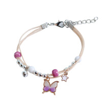 Butterfly Designs Armband, verstellbare Handkette für-Lila