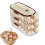 Stackable Egg Dispenser Automatic Fridge Egg Holder With Wheels RollUp Dispenser With Lid Egg Storage Box Model F 1