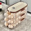 Stackable Egg Dispenser Automatic Fridge Egg Holder With Wheels RollUp Dispenser With Lid Egg Storage Box Model F 2
