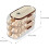 Stackable Egg Dispenser Automatic Fridge Egg Holder With Wheels RollUp Dispenser With Lid Egg Storage Box Model F 4