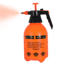 Spray Bottle 2L Orange Ergonomic Pump Handle Pressure Watering Can Sprayer For Potted Plants