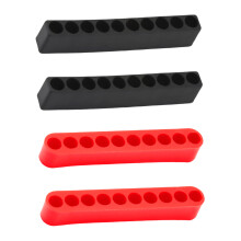 10 Slot Drill Bit Holder Organizer Tool Storage Strips for 1/4