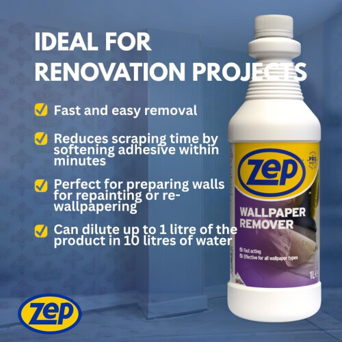 Zep Fast Acting Wallpaper Remover Stripper 1 Litre 2