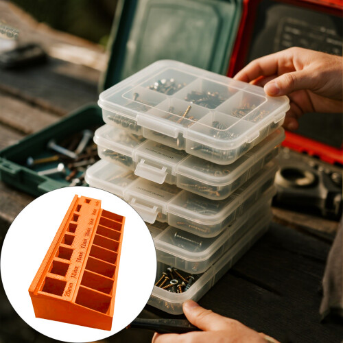 Transportable Screw Sorting Tray For Almonds Screws-Dark Gray 1