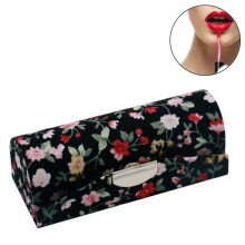 Assorted Colors Radiance, Retro Styled Lipstick Case, Brocade Cloth For Timeless Durability, Portable Design For Convenience, Snap Closure Ensures Saf