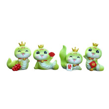 Unieke gekroonde slangenautobeelden Chinese-Set 9