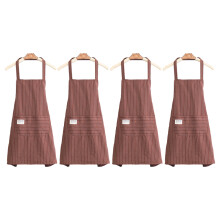 Funktionelle Schürze für die Küche, vielseitig einsetzbare, verstellbare Latzschürze aus strapazierfähigem Baumwoll-Polyester-Gemisch zum Kochen