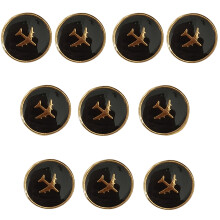 Airport Uniform Buttons Rustproof Metal Buttons-Style 2 10