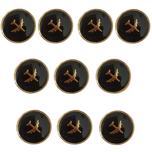 Airport Uniform Buttons Rustproof Metal Buttons-Style 2 10