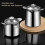 Convenient Oil Strainer And Storage Pots Multifunctional 316-S 3