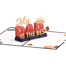 Unique 3D Card Father Day Blessing Card Gift Card Gift for Dad