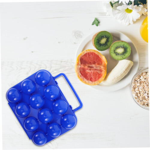 Portable Plastic Egg Container Carrier For Eggs Camping Outdoor Blue Egg Storage Box Kitchen Accessories Storage 2