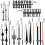 5Pieces Quartzs Wall Clock Movement-Black needle plus th 4