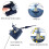 5Pieces Quartzs Wall Clock Movement-Black needle plus th 5