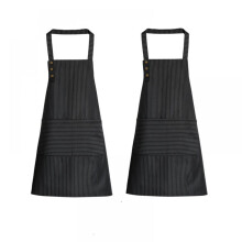 Kochschürze aus Polyestermischgewebe mit Taschen, traditionelles Design, wasserdicht, 2er-Pack, bequem und strapazierfähig für Damen und Herren,
