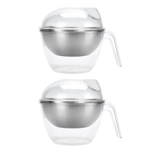 Practical Ice Chilled Serving Bowl with Lid for Keep Salads and