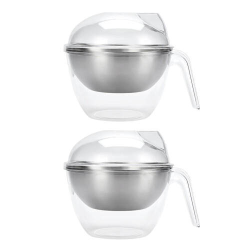 Practical Ice Chilled Serving Bowl with Lid for Keep Salads and
